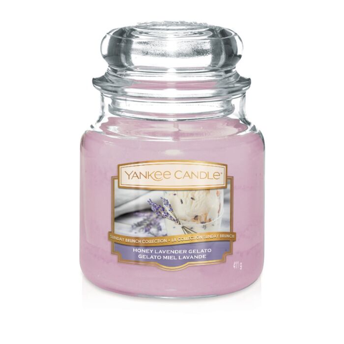 Yankee Candle Honey Lavender Gelato - Medium Jar-1
